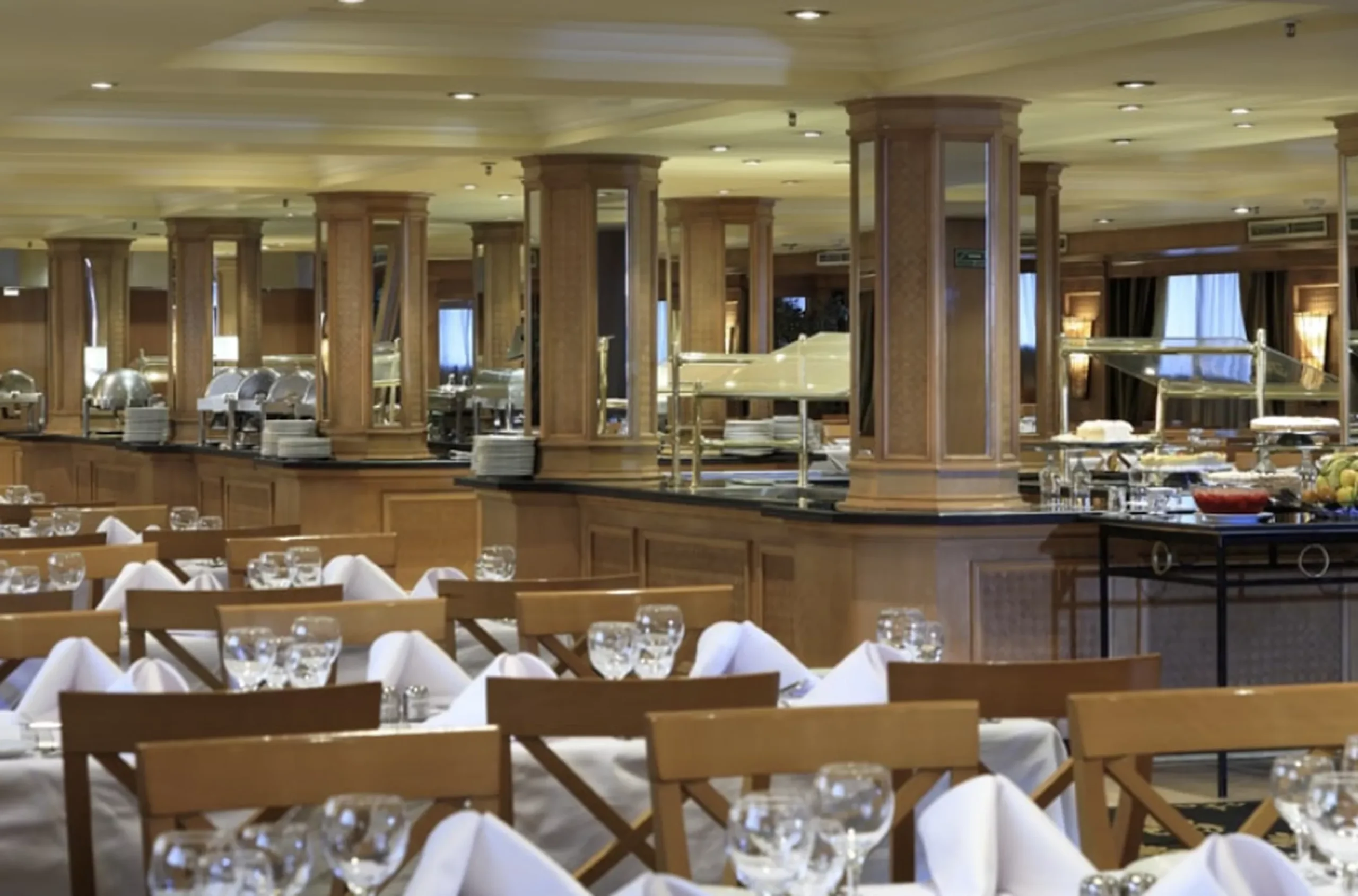 Restaurant aboard the JAZ Crown Empress Nile Cruise Nile cruise